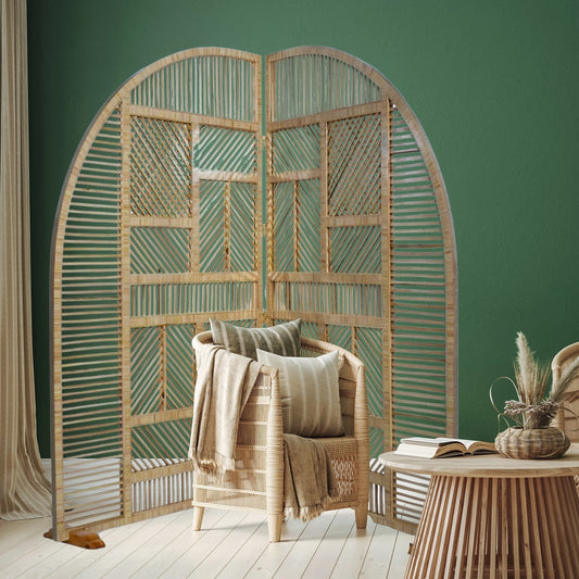 Sahara Breeze palm ribs wood Room Divider